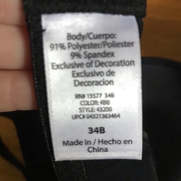 Black Cup Bra - Picture 3 of 4